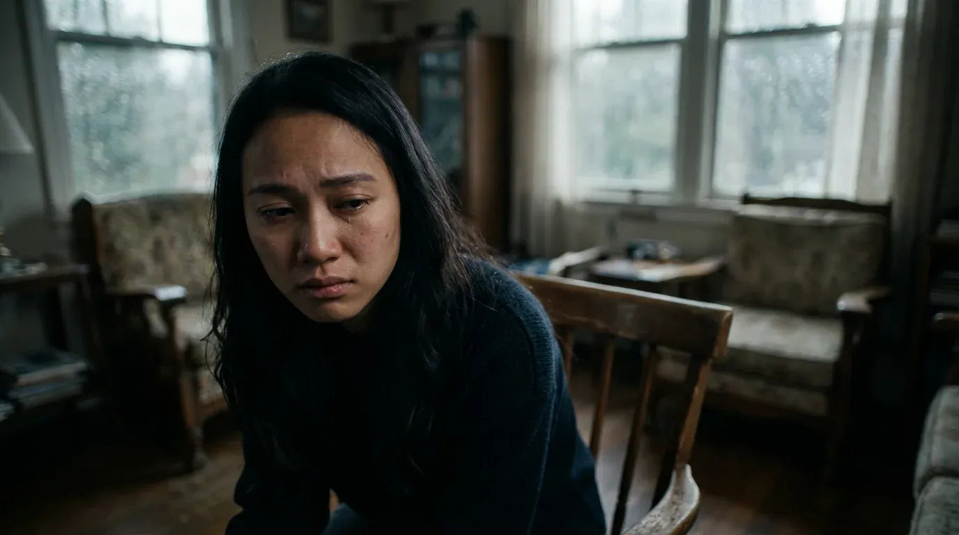 Mei with cinematic style flags