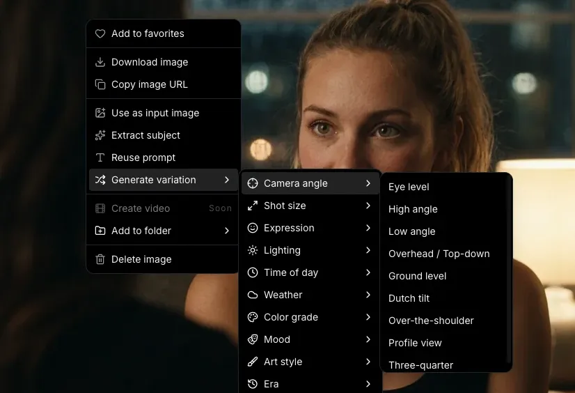 Camera movement reference board