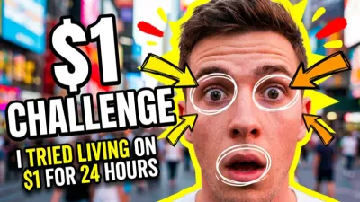 AI-generated dollar challenge thumbnail