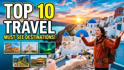 AI-generated top 10 travel destinations thumbnail