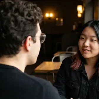 Cafe conversation sample
