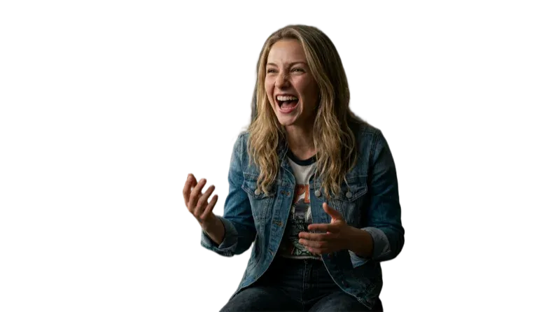 Portrait with background removed - clean transparent cutout
