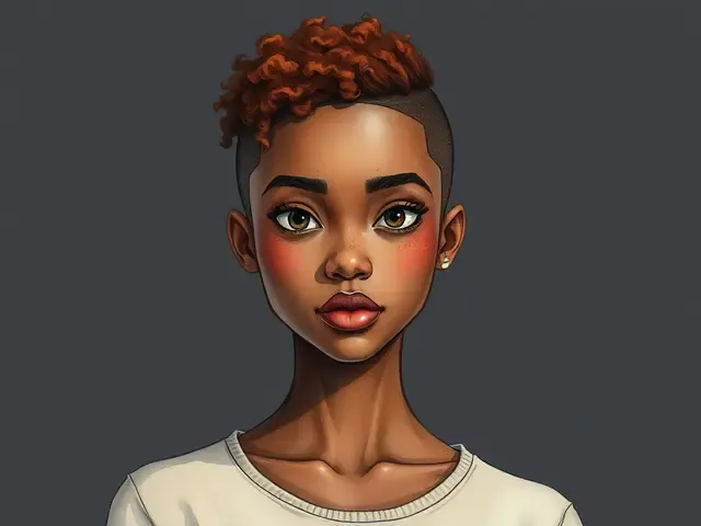 Illustrated graphic novel character portrait