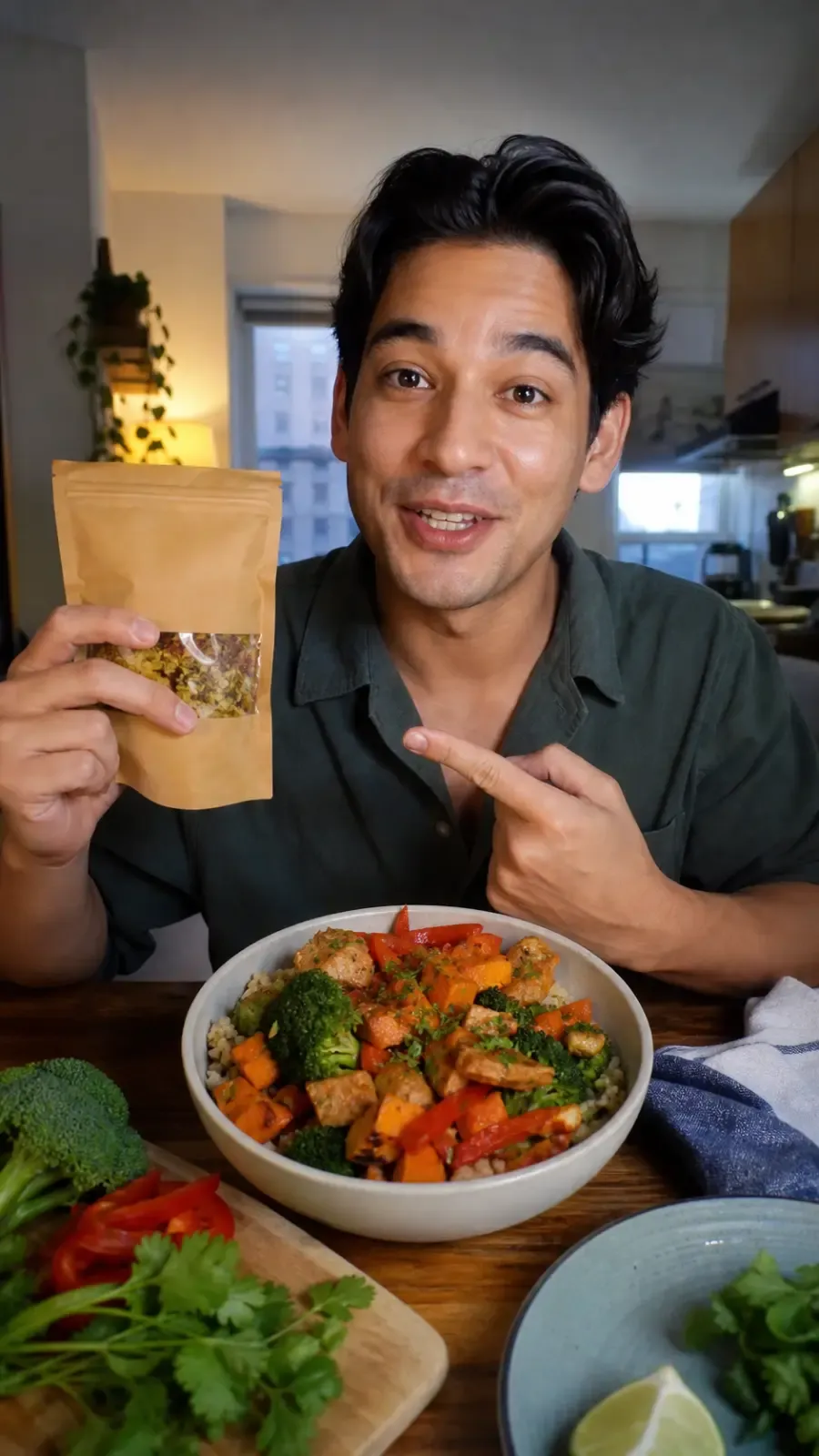 AI UGC creator reference: Meal Kit Review