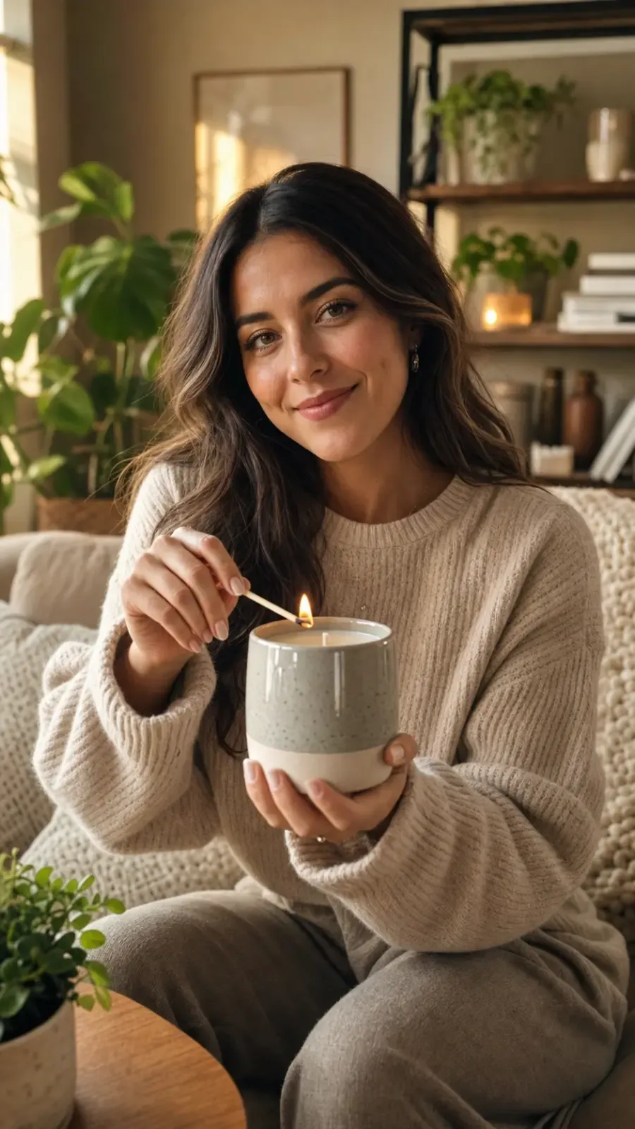 AI UGC creator reference: Home Fragrance
