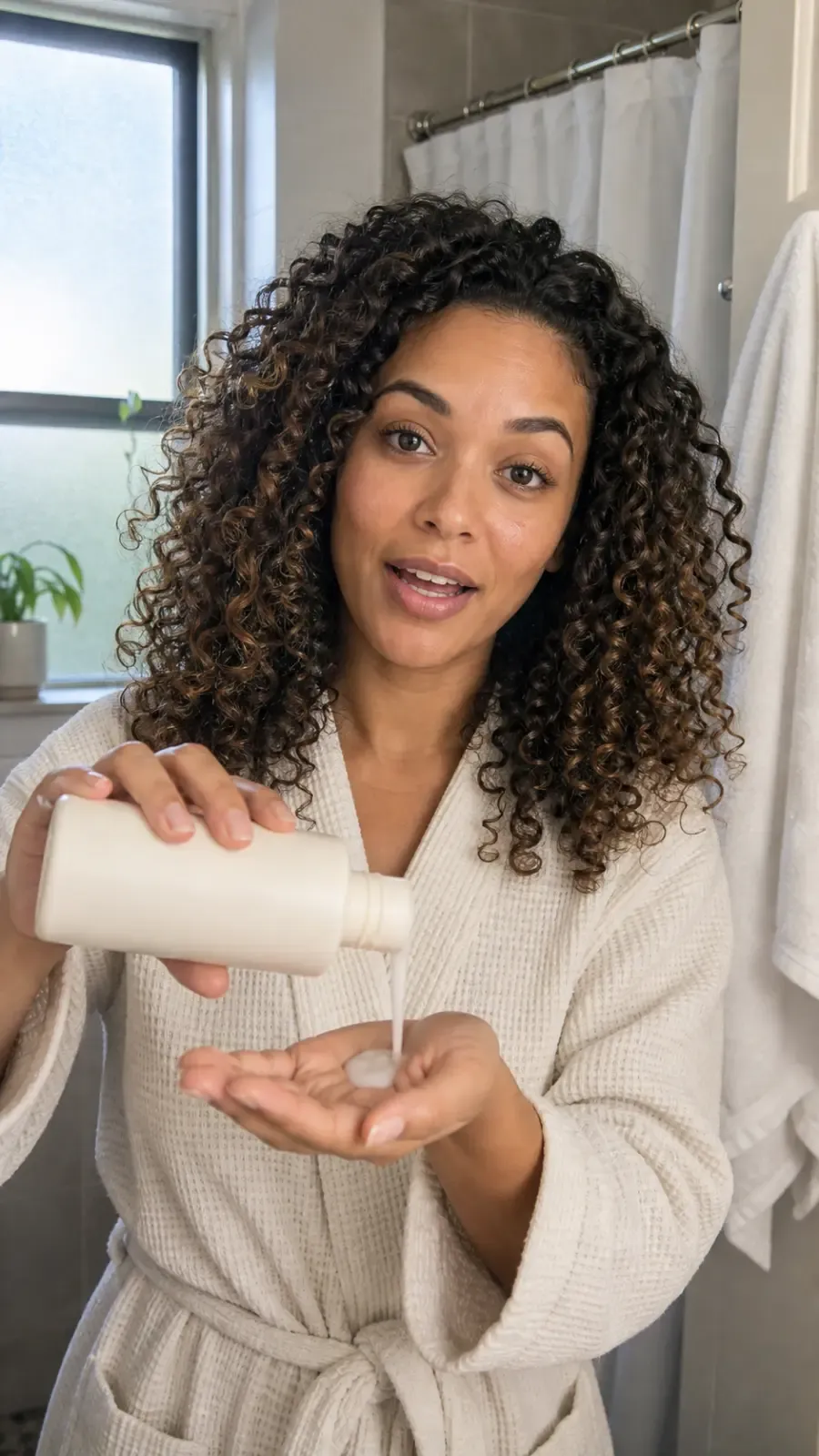 AI UGC creator reference: Haircare Routine