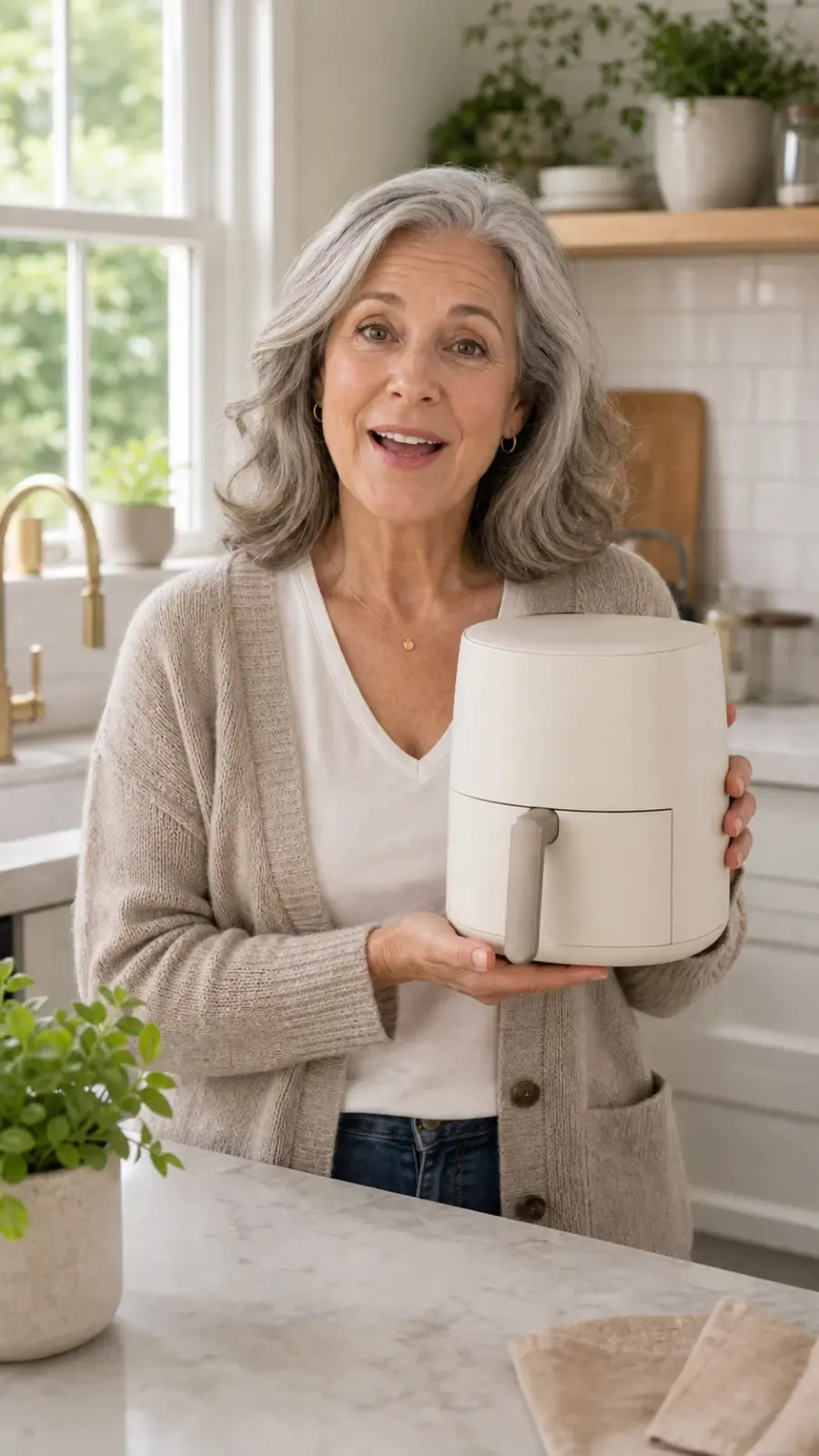 AI UGC creator reference: Older Home Appliance
