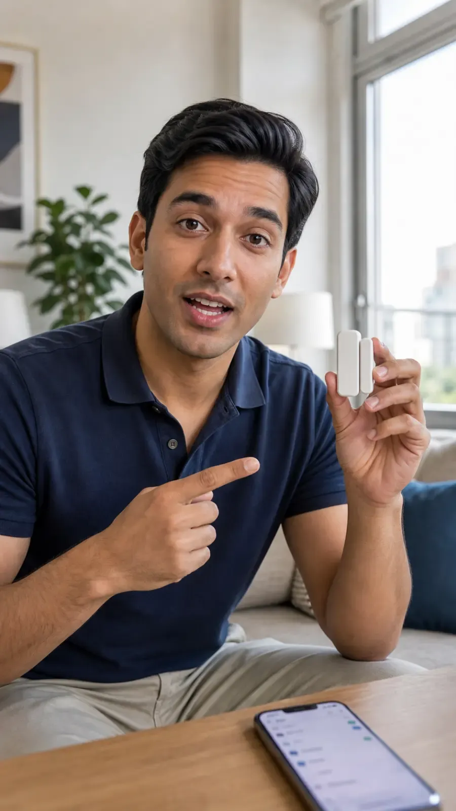 AI UGC creator reference: Smart Home Sensor
