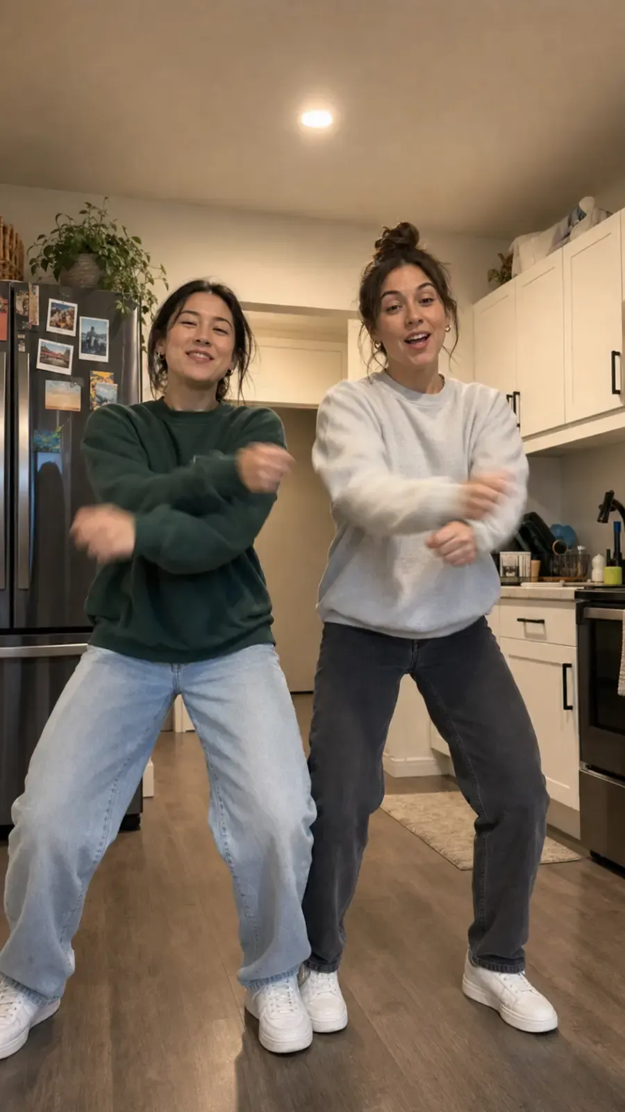 AI UGC creator reference: Two Friends Kitchen Dance
