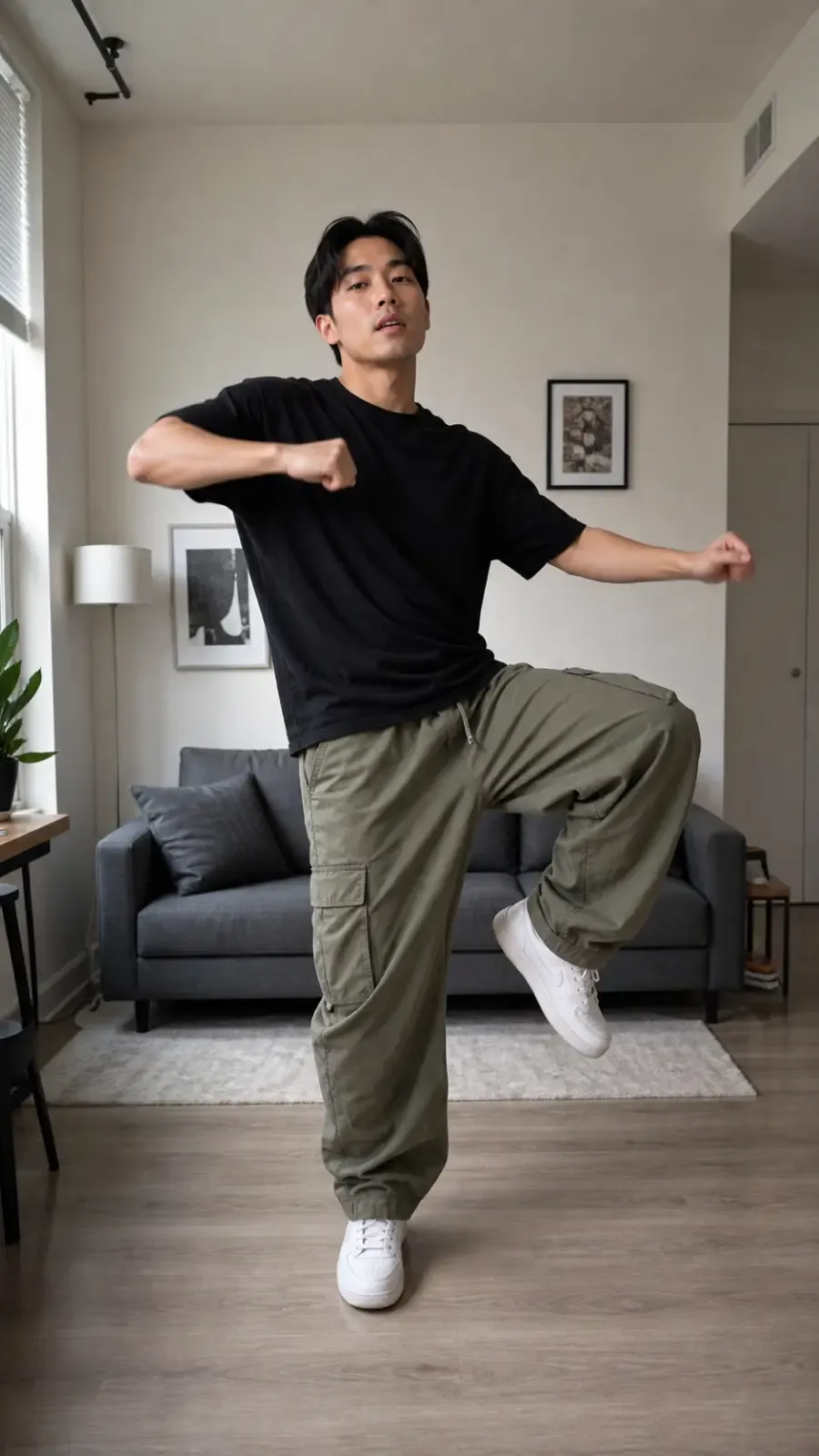 AI UGC creator reference: East Asian Studio Dance