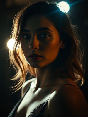 Cinematic AI avatar — film-grade portrait with dramatic lighting