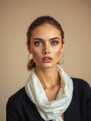 Editorial AI avatar — fashion magazine style portrait