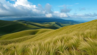 AI-animated landscape with wind in trees and clouds