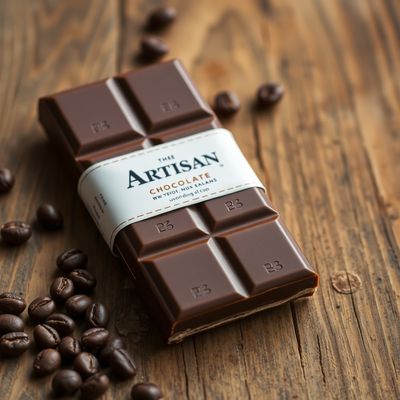 AI product photo of artisan food packaging in a lifestyle kitchen setting