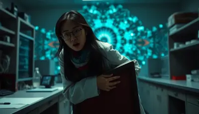 AI-generated action scene with explosions