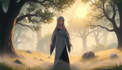 AI-generated fantasy landscape with castle