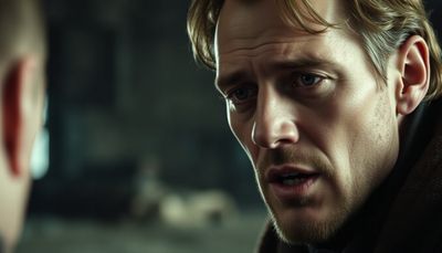 AI talking head — character delivering dialogue with emotion