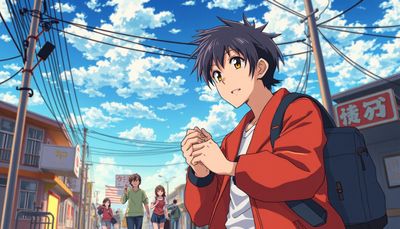 Video restyled in anime illustration style with consistent motion