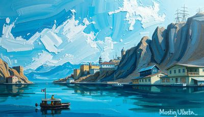 Video transformed into oil painting style with visible brushstrokes