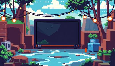 Video restyled in retro pixel art with consistent frames