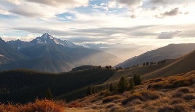 AI animated landscape with dolly forward movement