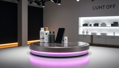 AI animated product with turntable rotation