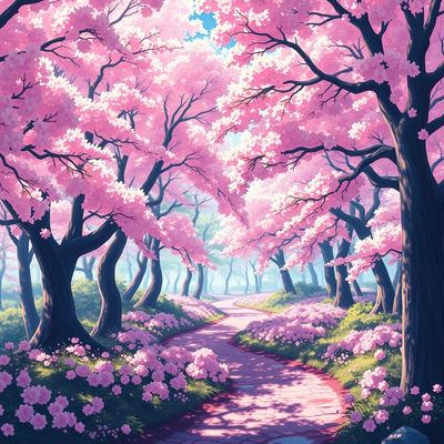 Anime style scene generated from text prompt