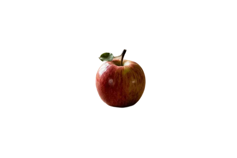 Apple with background removed - transparent product photo