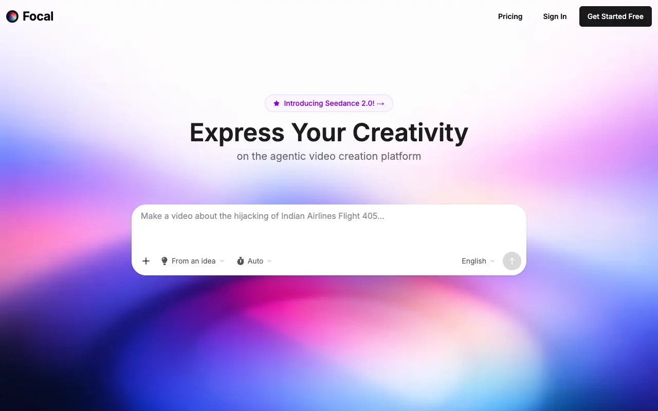 Focal website screenshot