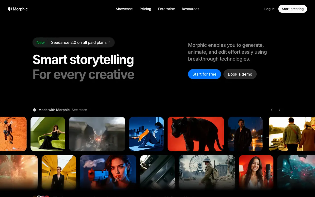 Morphic website screenshot