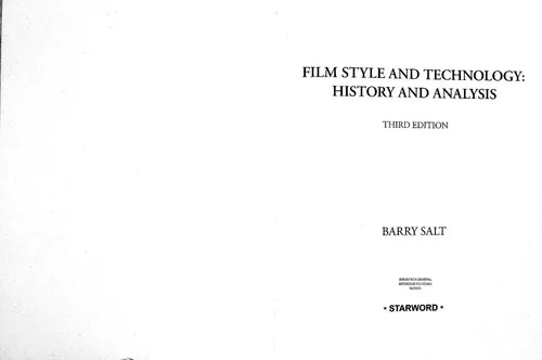 Film Style and Technology: History and Analysis by Barry Salt book cover