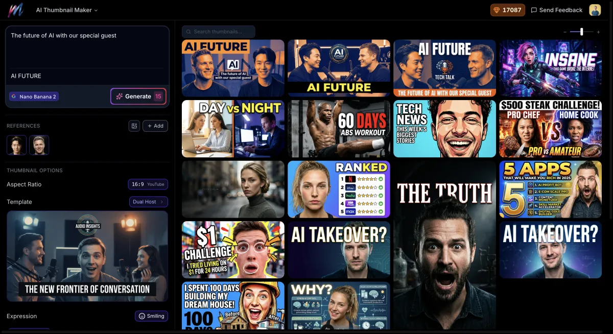 Melies AI Thumbnail Maker